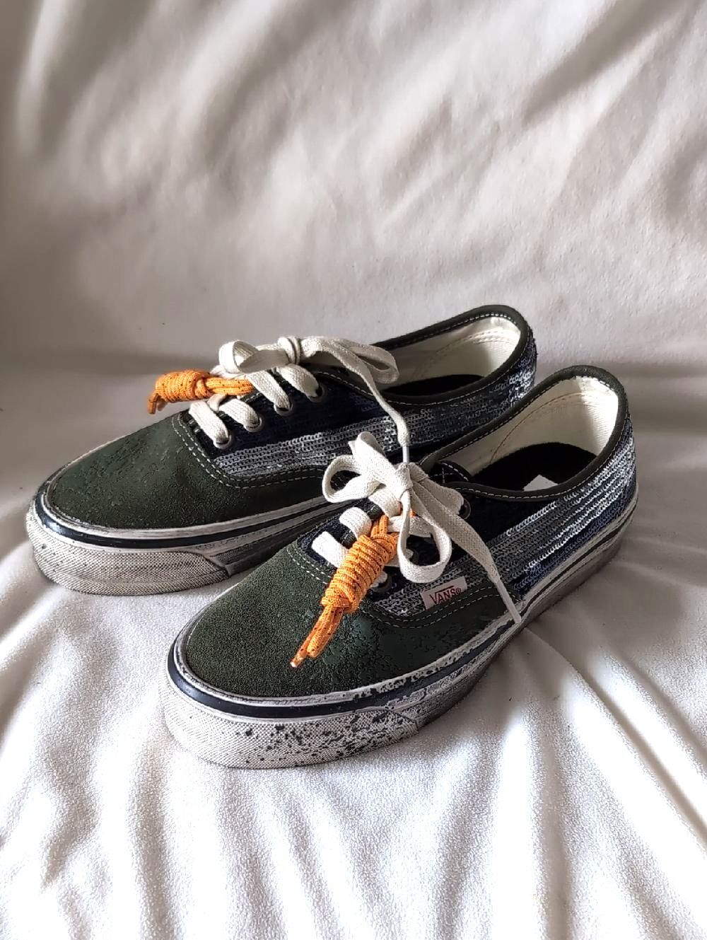 Vans Premium Authentic La Habana Green Blue **NO CHARM**